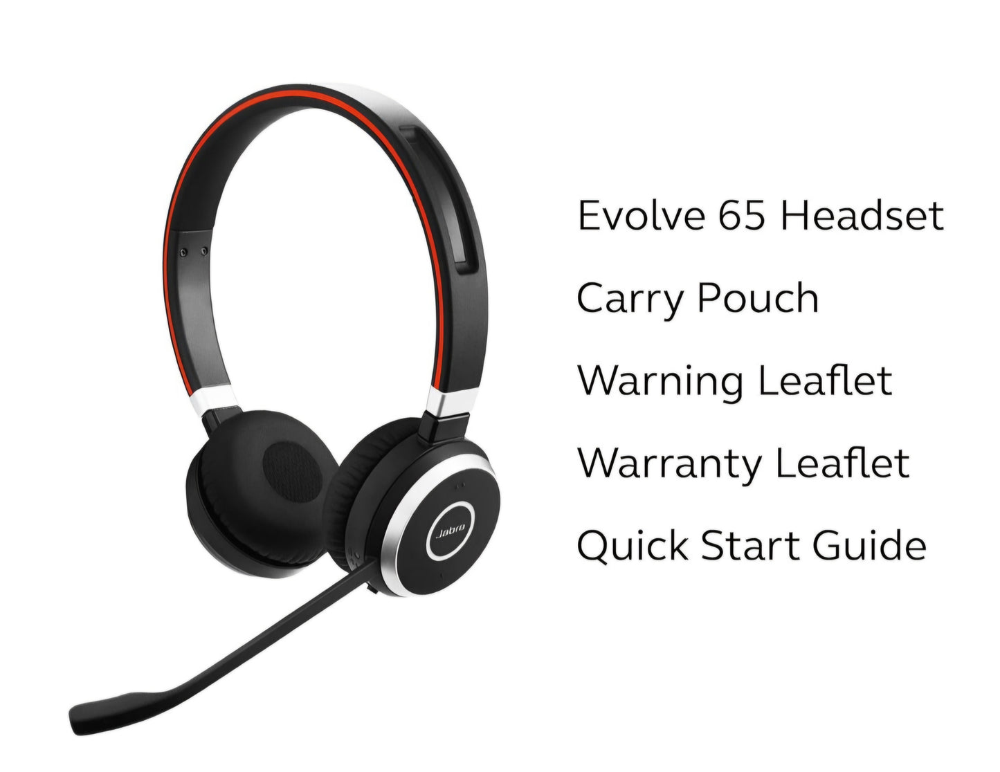 Casque supra-auriculaire stéréo sans fil Jabra Evolve 65 – Casque certifié...